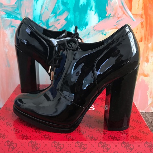 Guess Shoes - Guess women shoe Black patent leather 8 brand new